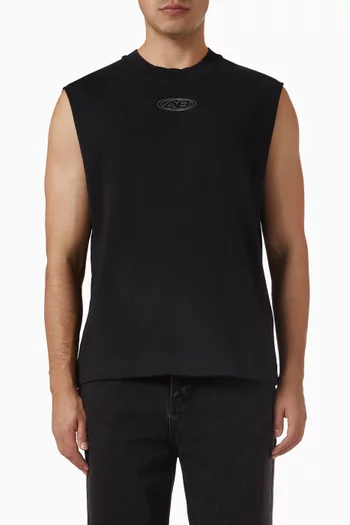 Ellipse Sleeveless T-shirt in Cotton-jersey