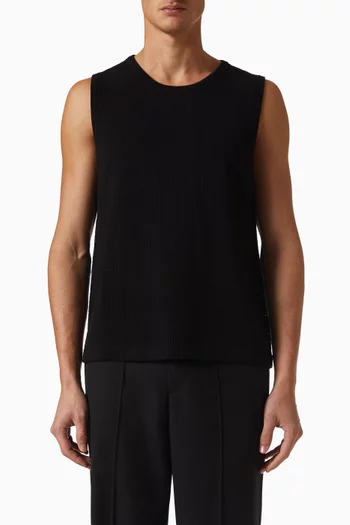 Logo Vest in Knit