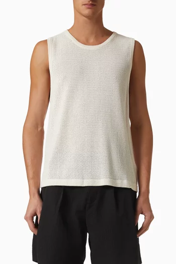 Logo Vest in Knit