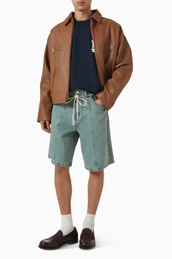 Felled Shorts in Denim