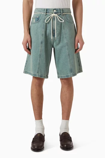 Felled Shorts in Denim