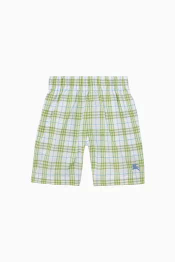 Felix Check Shorts in Cotton