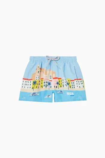 Printed Haiti Swim Shorts