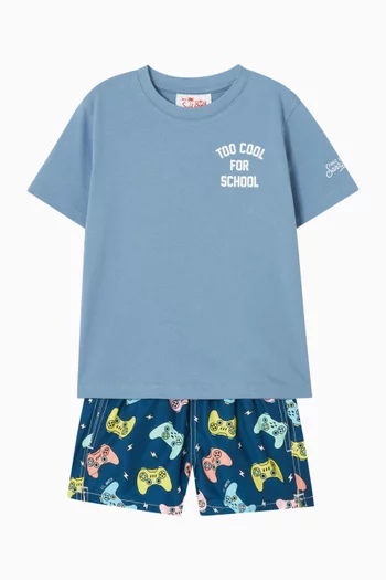 Jean Printed Swim Shorts