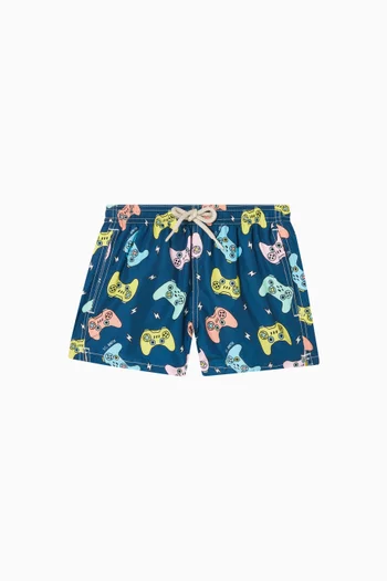 Jean Printed Swim Shorts