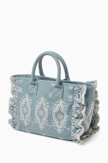 Colette Top-handle Bag in Denim