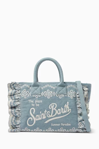 Colette Top-handle Bag in Denim