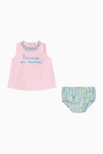 Abbie Top & Bloomer Set
