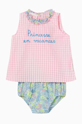 Abbie Top & Bloomer Set