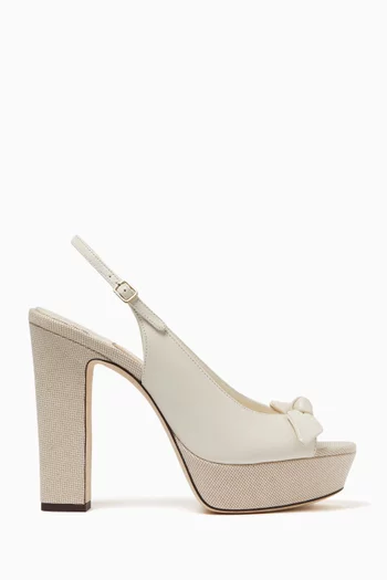 Ziva 120 Platform Sandals in Nappa Leather