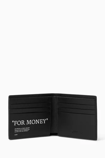 Quote Bifold Wallet in Leather