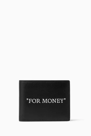 Quote Bifold Wallet in Leather