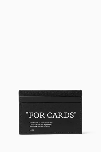 Quote Card Case in Leather