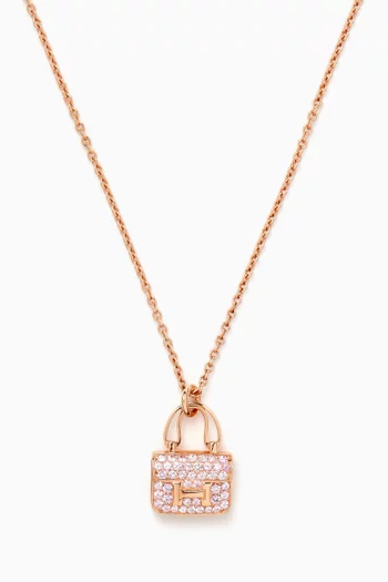 Unused Amulettes Constance Pendant Necklace in 18kt Rose Gold