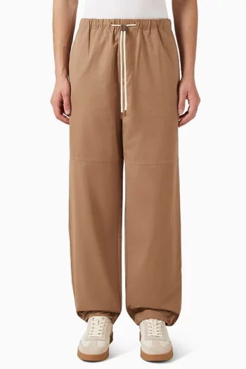 Wide-leg Pants in Cotton Blend