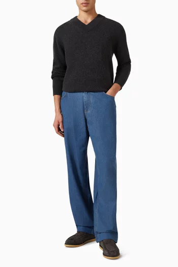 Wide-leg Jeans in Denim