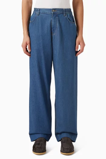 Wide-leg Jeans in Denim