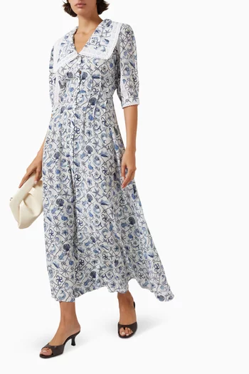 Thea Tie-back Dress in Silk