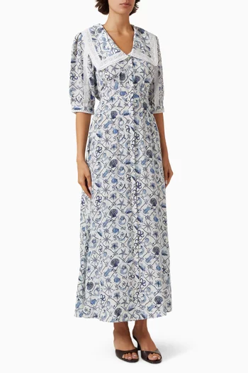 Thea Tie-back Dress in Silk