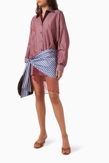 Jolene Mini Shirt Dress in Cotton-poplin