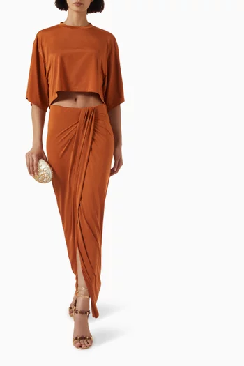 Anja Cut-out Maxi Dress in Jersey
