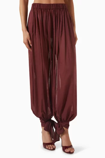 Noor Balloon Pants in Cotton-muslin