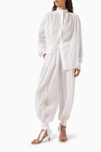 Noor Balloon Pants in Cotton-muslin