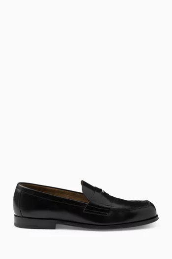 Loafers in Brushed Leather