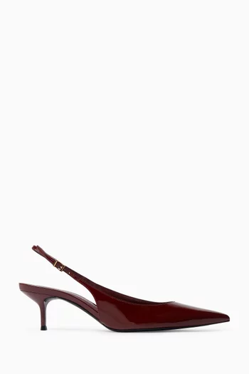 Eternal Edited 63 Slingback Pumps in Patent Leather