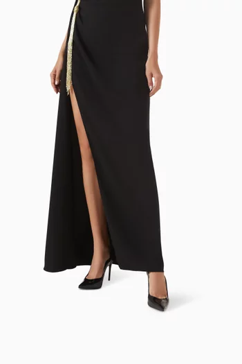 Scalloped 100 Pumps in Patent Leather