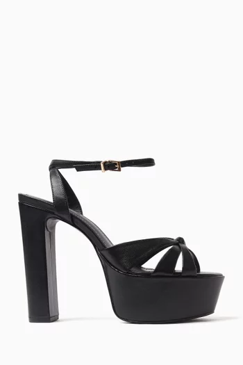 135 Platform Sandals in Leather