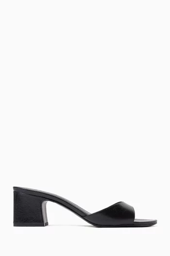 Open-toe 66 Mules in Leather