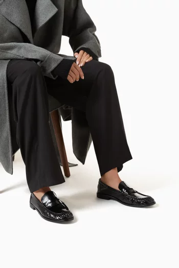 Tyche Flat Loafers in Patent Leather