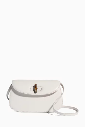 Small Bamboo Shoulder Bag in Leather