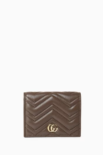 Mini GG Marmont Wallet in Leather