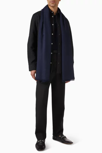 GG Stole in Silk-jacquard