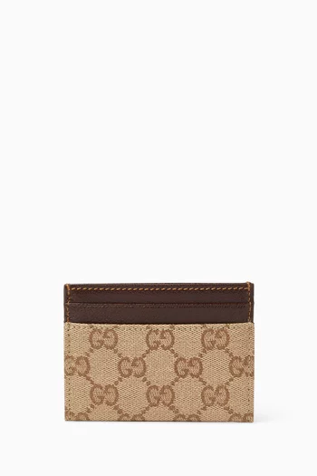 Classic Card Case in GG Coated Canvas