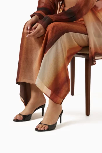 Lush Eden 75 Mules in Leather