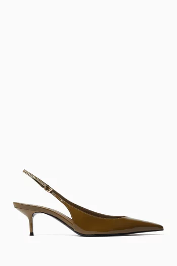 Lush Eden 63 Slingback Pumps in Leather