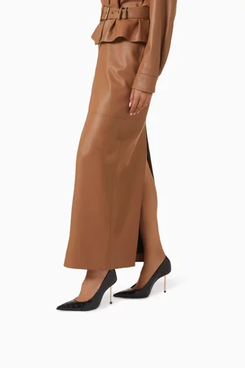 Femme Icon 114 Pumps in Croc-embossed Leather