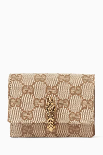 Dionysus Small Wallet in GG Canvas