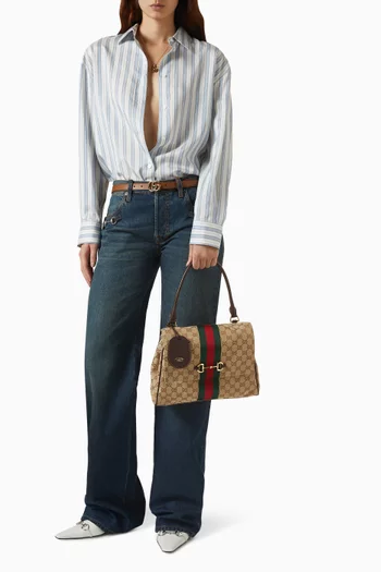 Medium Paparazzo Top-handle Bag in Canvas