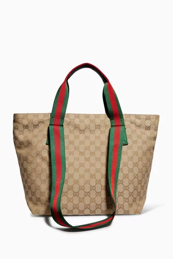 Small Tote Bag in Coated Canvas