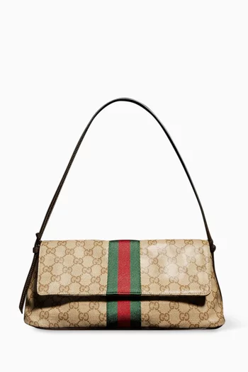 Medium Madison Shoulder Bag in GG Coated Canvas