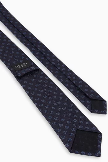 GG Jacquard Tie in Silk