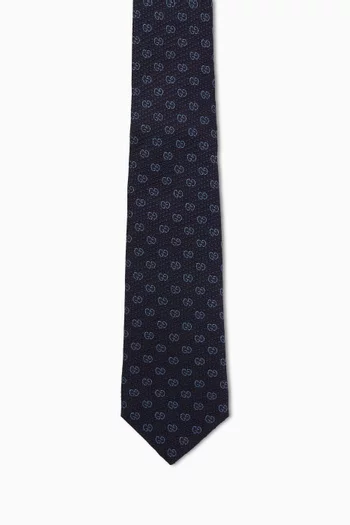 GG Jacquard Tie in Silk