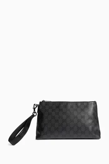 Medium GG Pouch in Coated Canvas