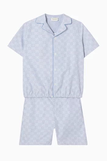GG Shorts in Cotton Poplin