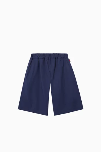 Bermuda Shorts in Cotton Poplin