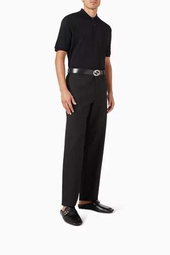 Double G Loafers in Leather